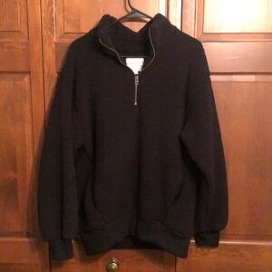 American Eagle Fuzzy Zip Jacket